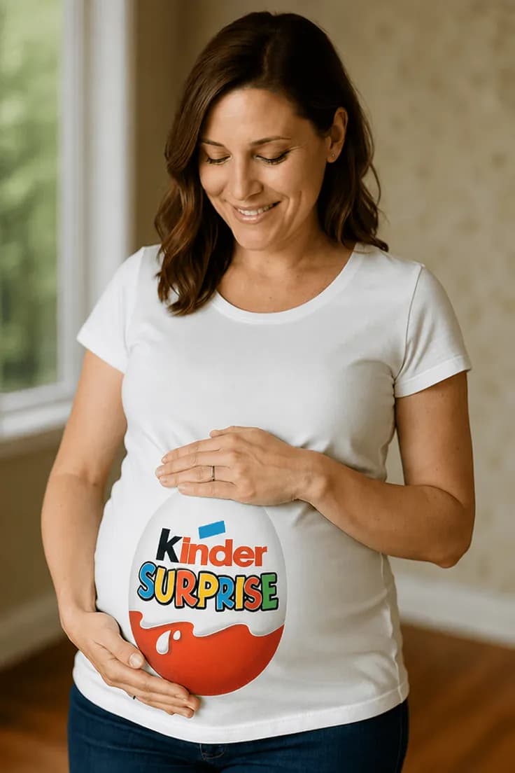 Тениска за бременни киндер изненада Kinder SURPRISE