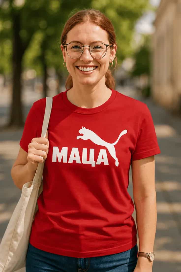 Смешна тениска маца – МАЦА