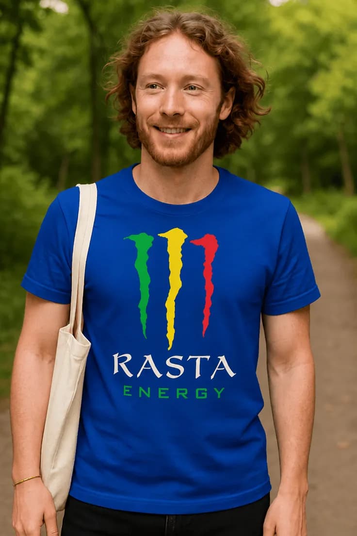 Смешна тениска Раста енергия - RASTA ENERGY