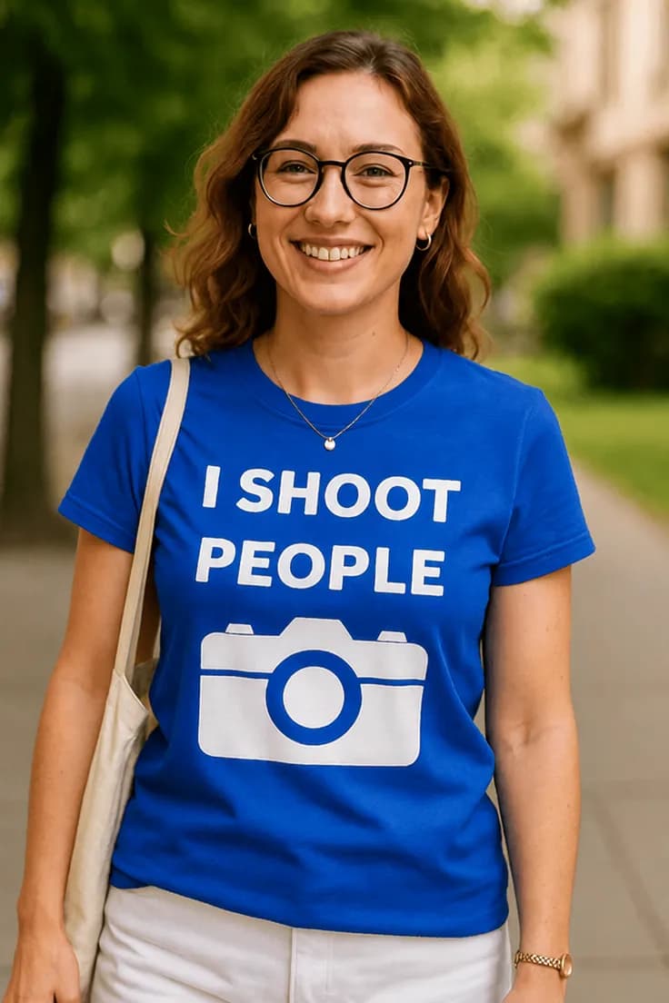 Смешна тениска стрелям по хора – I SHOOT PEOPLE