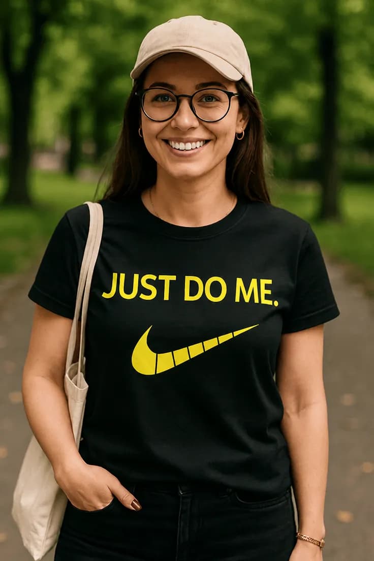 Смешна тениска забавна усмивка | JUST DO ME..