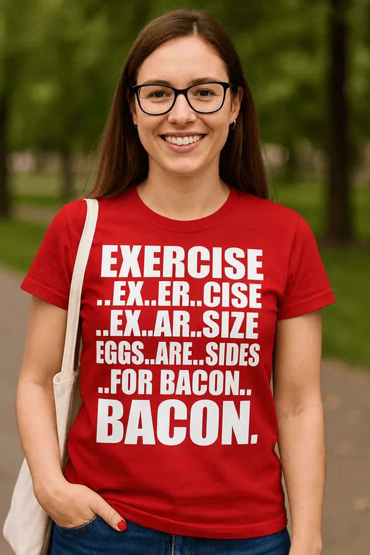 Тениска бекон exercise exar size