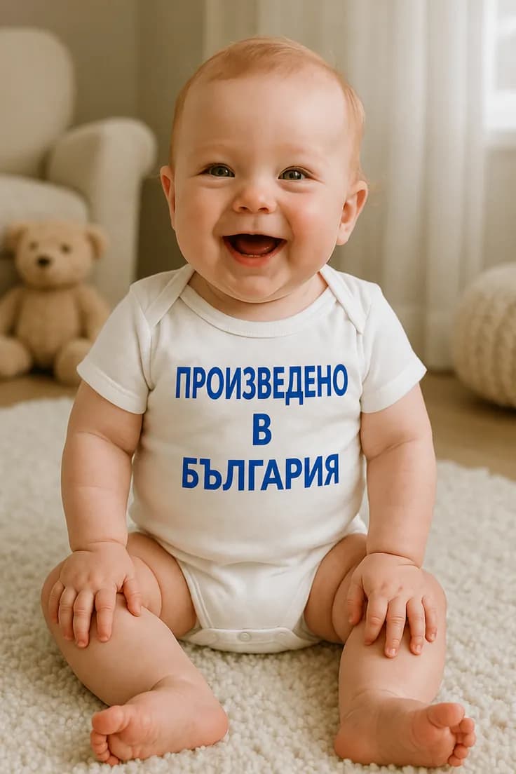 Бебешко боди произведено в България | MADE IN BULGARIA