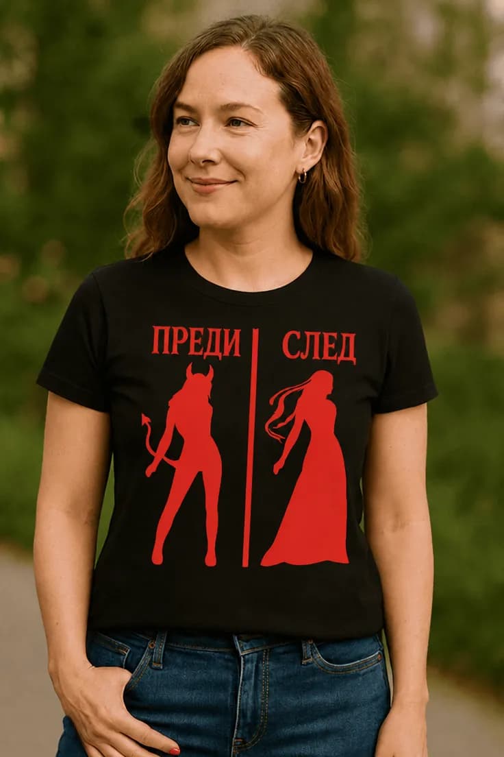 Смешна тениска преди след | ПРЕДИ СЛЕД