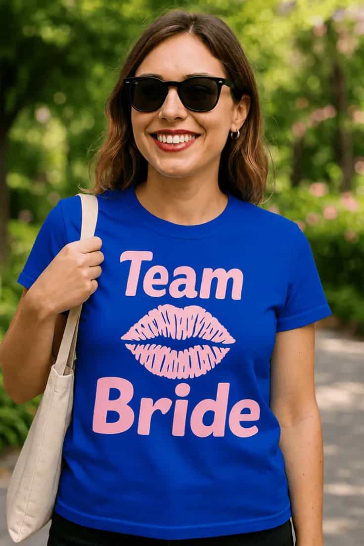 Смешна тениска Отбор булка – Team Bride