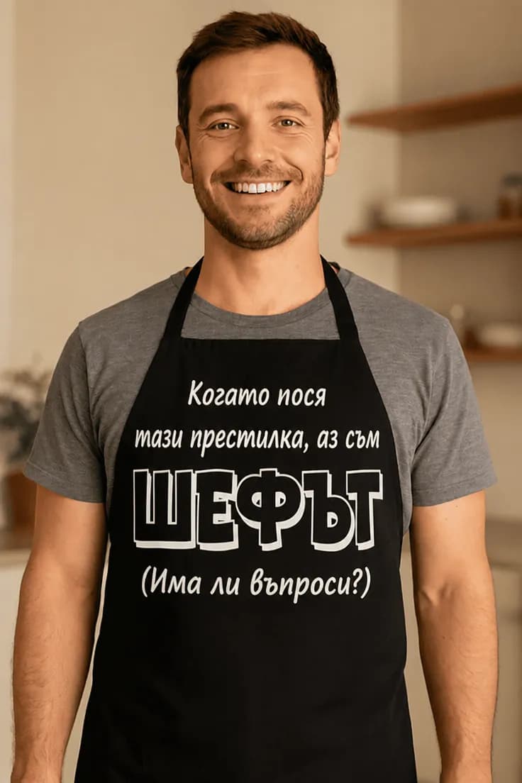Престилка аз съм шефът – Когато нося тази престилка