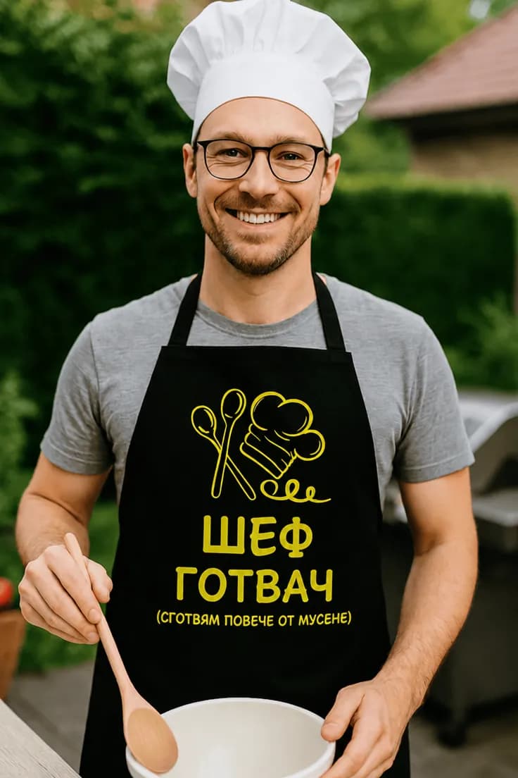 Престилка шеф готвач – ШЕФ ГОТВАЧ
