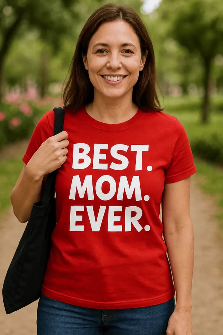 Смешна тениска най добрата мама BEST. MOM. EVER.