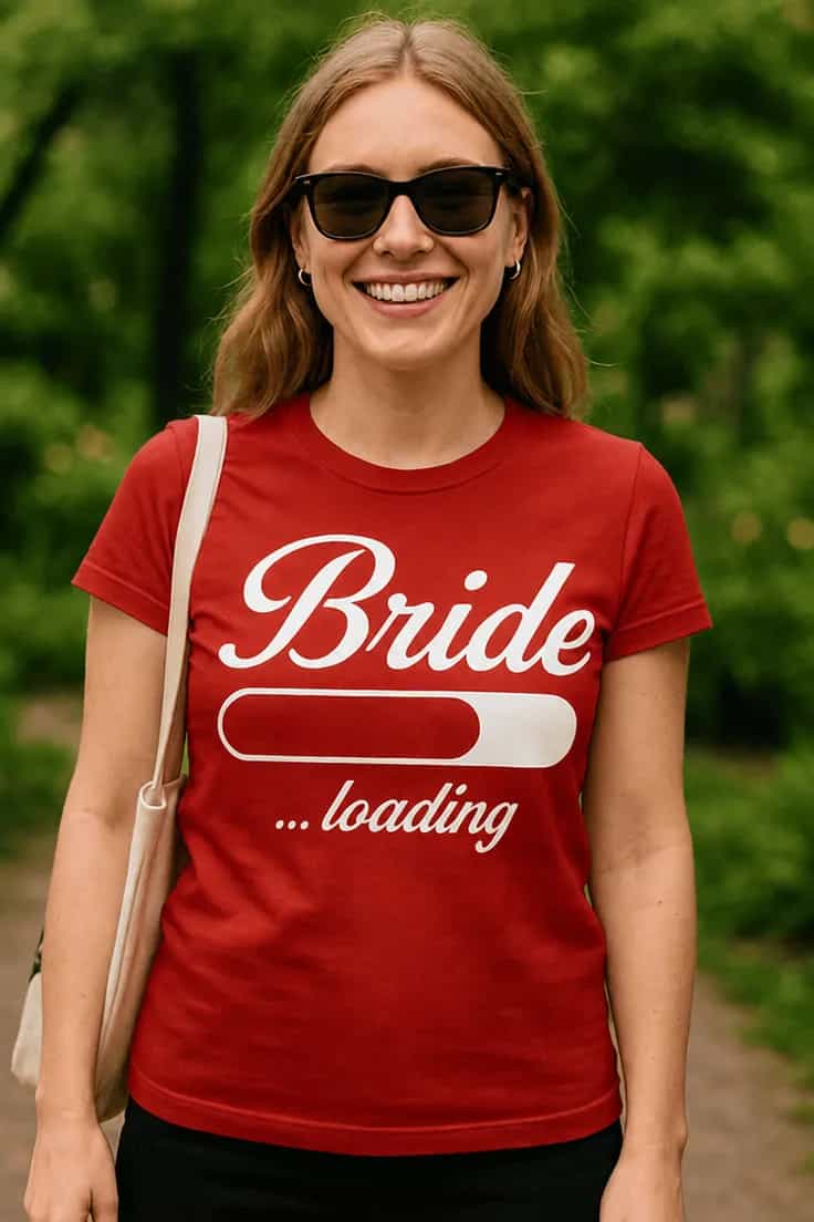 Смешна тениска Булка зарежда - Bride ...loading