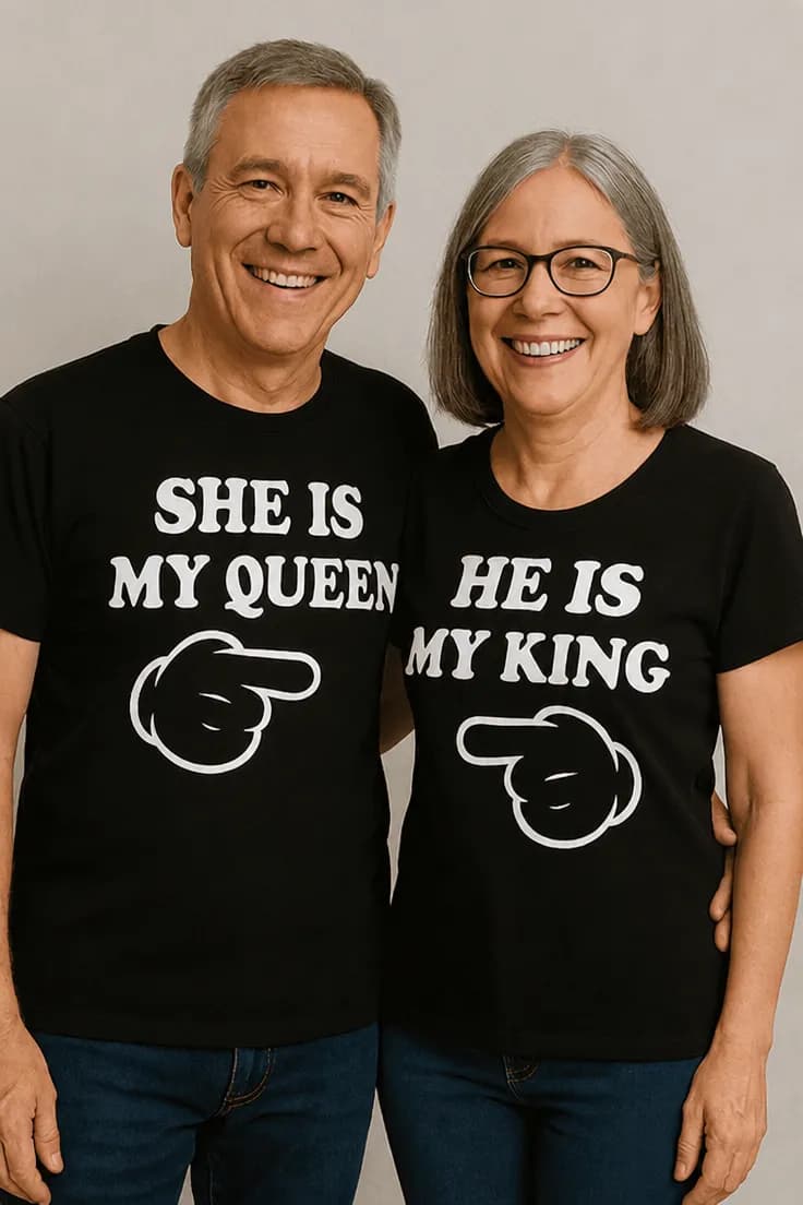 Смешна тениска крал и кралица | SHE IS MY QUEEN