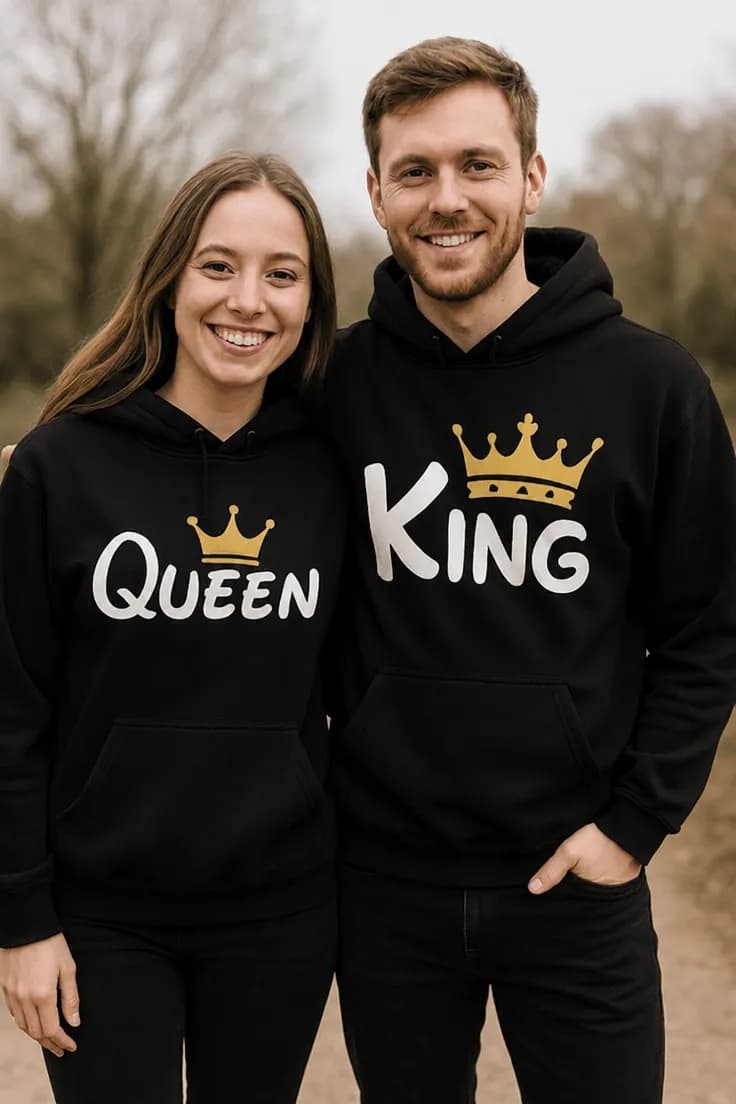 Пуловер крал и кралица комплект QUEEN KING