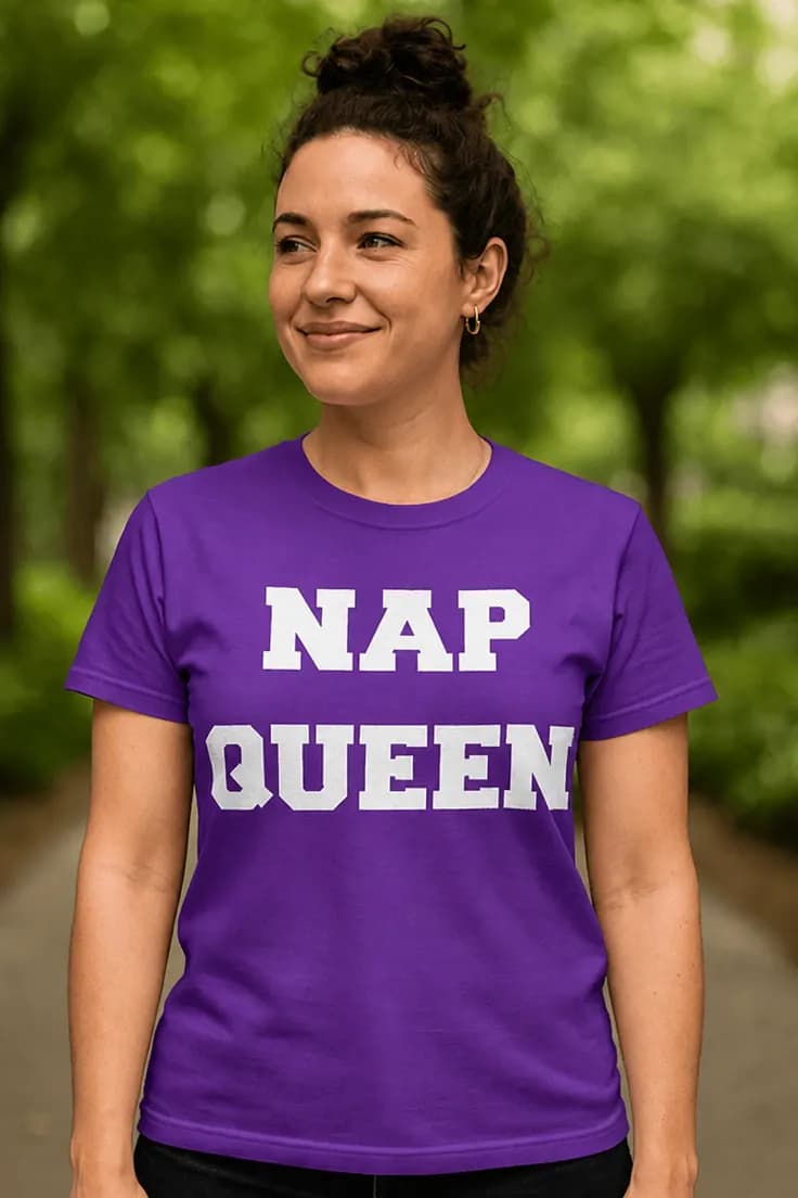 Смешна тениска кралица на дрямката | NAP QUEEN