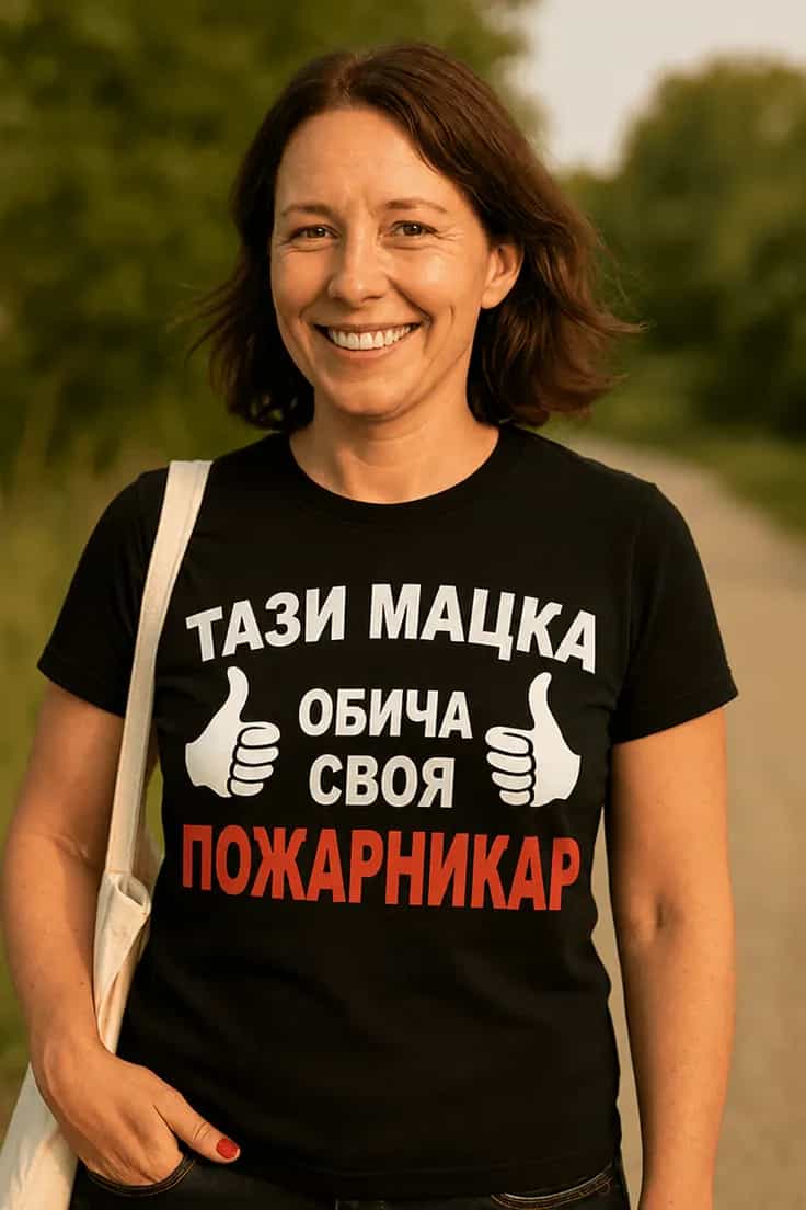 Смешна тениска обича своя пожарникар | ТАЗИ МАЦКА
