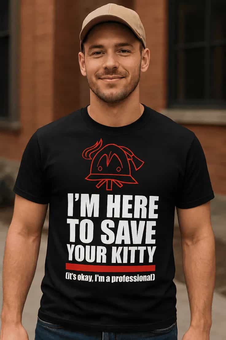 Смешна тениска спасява котето – I'M HERE TO SAVE