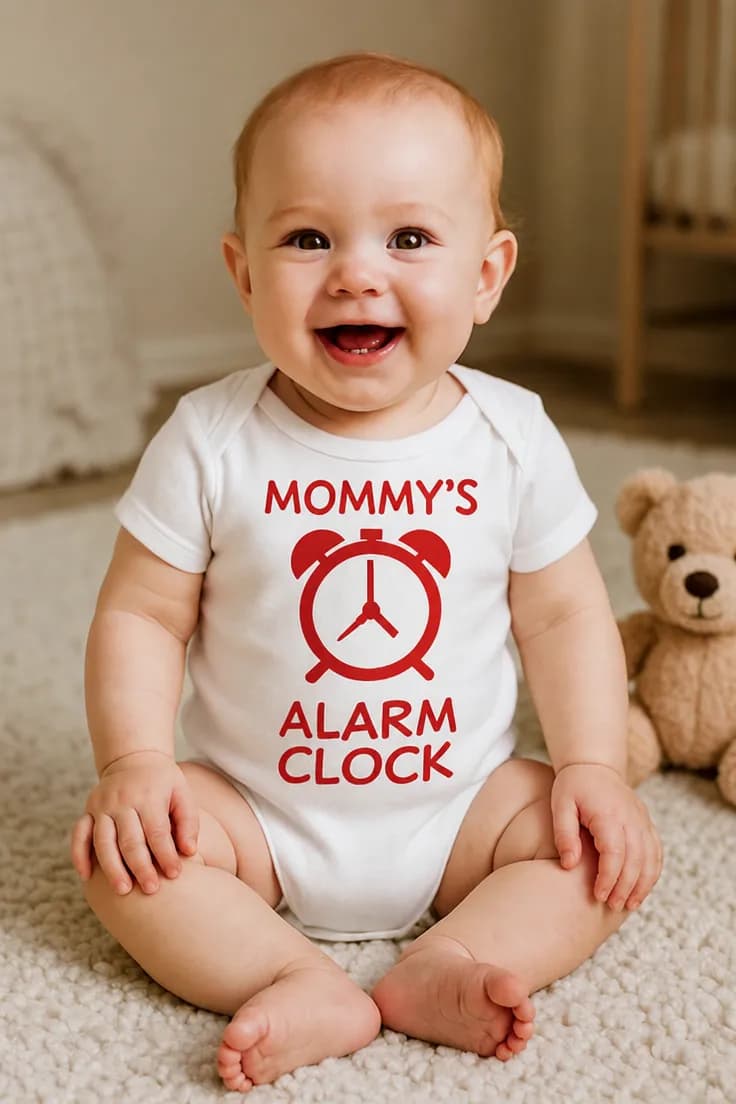 Бебешко боди будилник на мама - MOMMY'S ALARM CLOCK