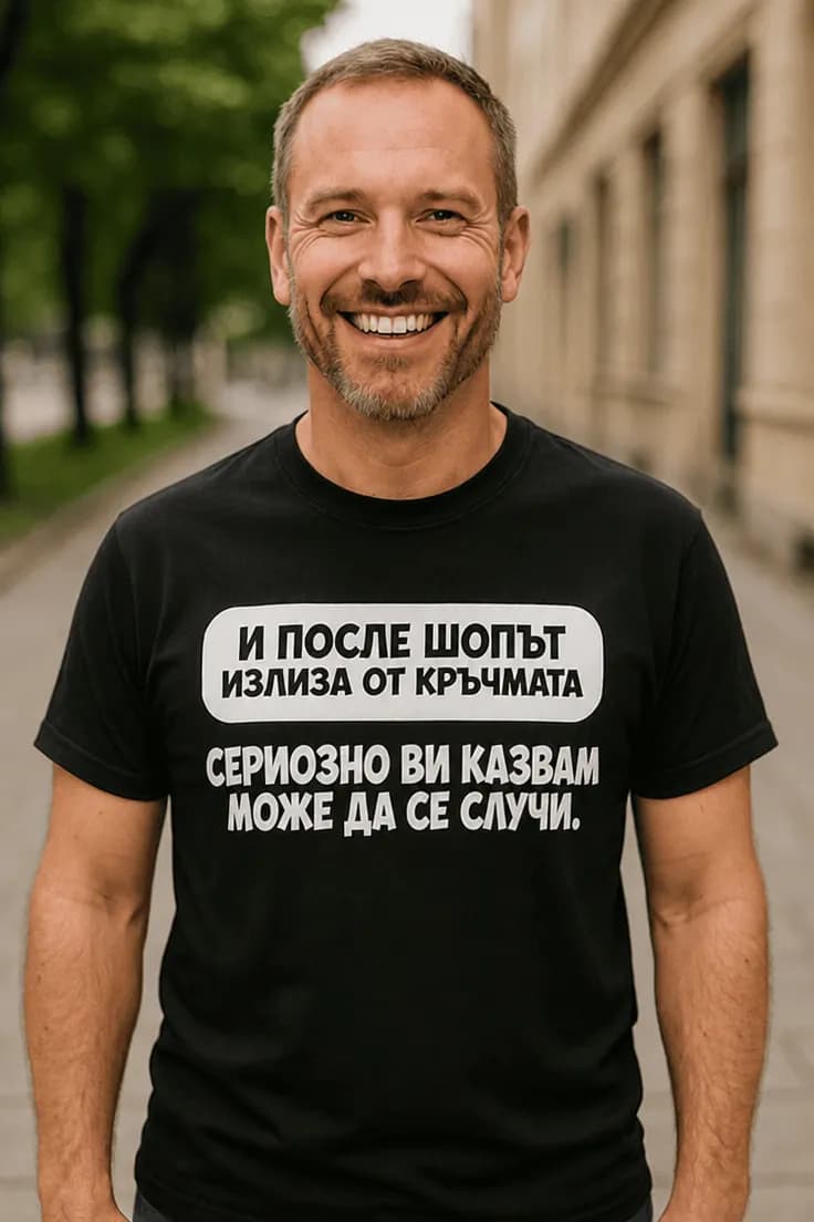 Смешна тениска шоп излиза от кръчмата | И ПОСЛЕ