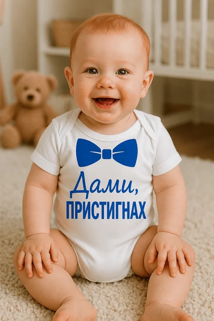Бебешко боди Дами пристигнах – Дами, ПРИСТИГНАХ