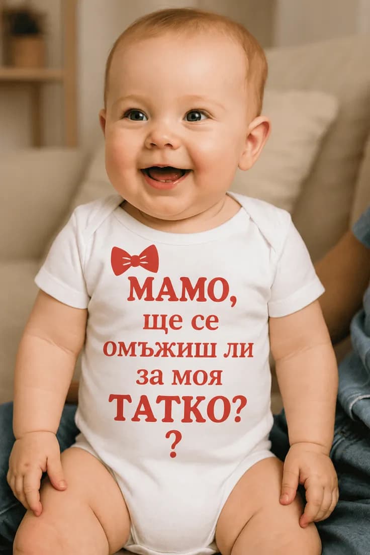 Бебешко боди предложение към мама с текст по избор