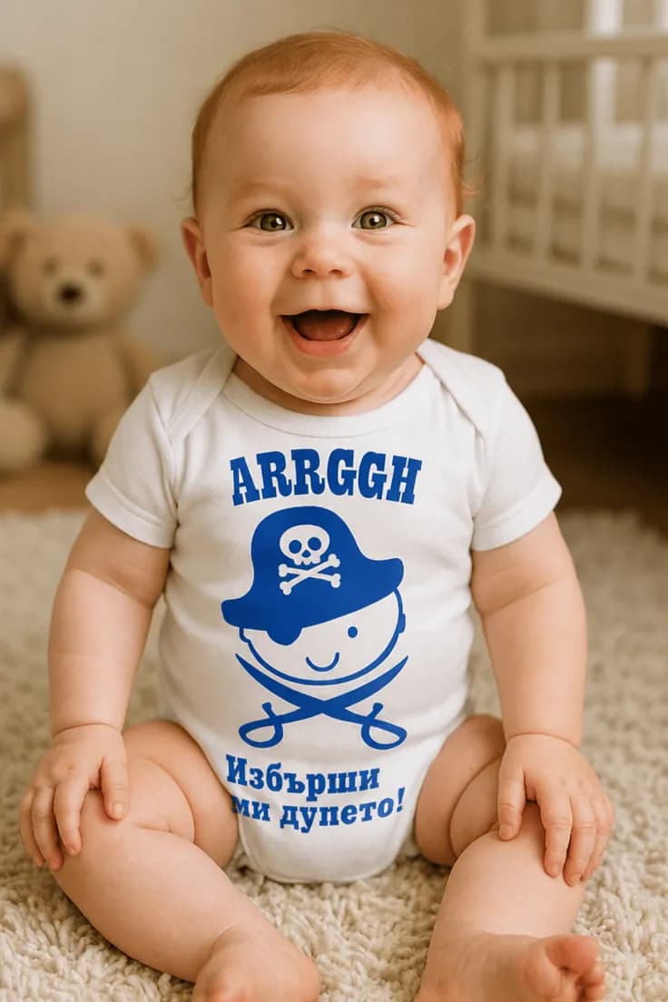 Бебешко боди избърши ми дупето - ARRGGH Избърши