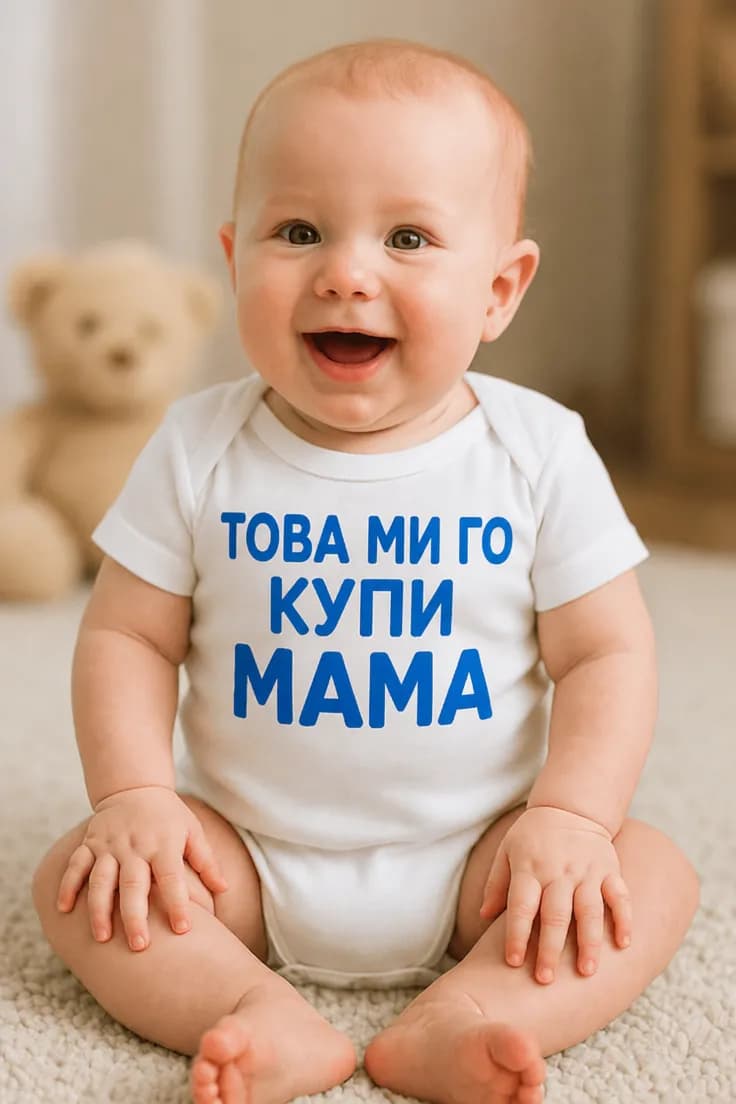 Бебешко боди това ми го купи мама | ТОВА МИ ГО КУПИ МАМА