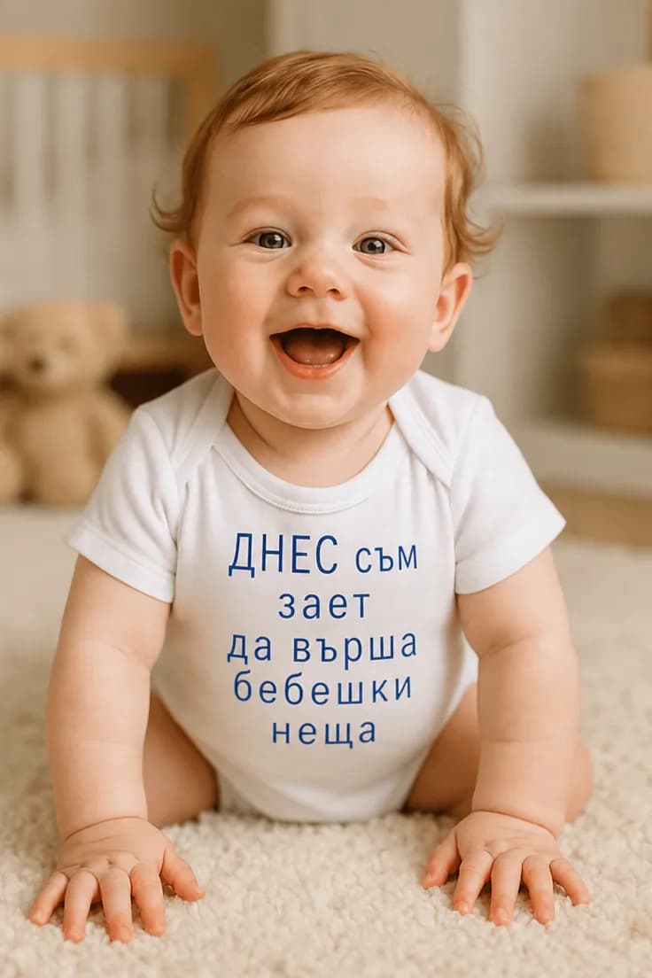 Бебешко боди бебешки неща – ДНЕС съм зает