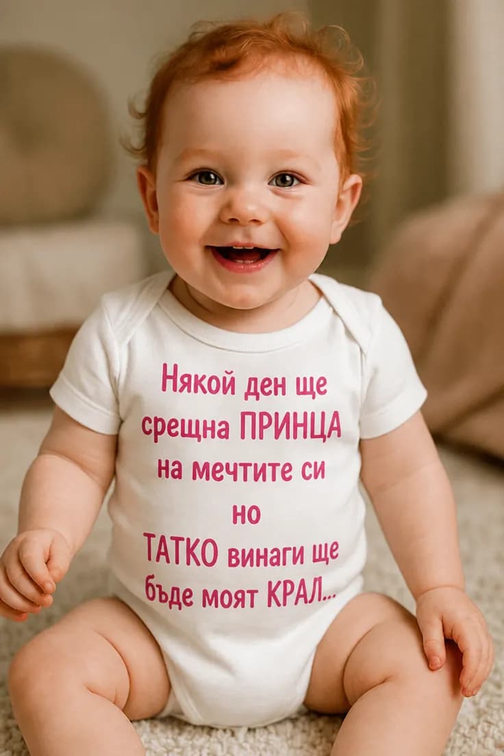 Бебешко боди принц на мечтите – Някой ден ще