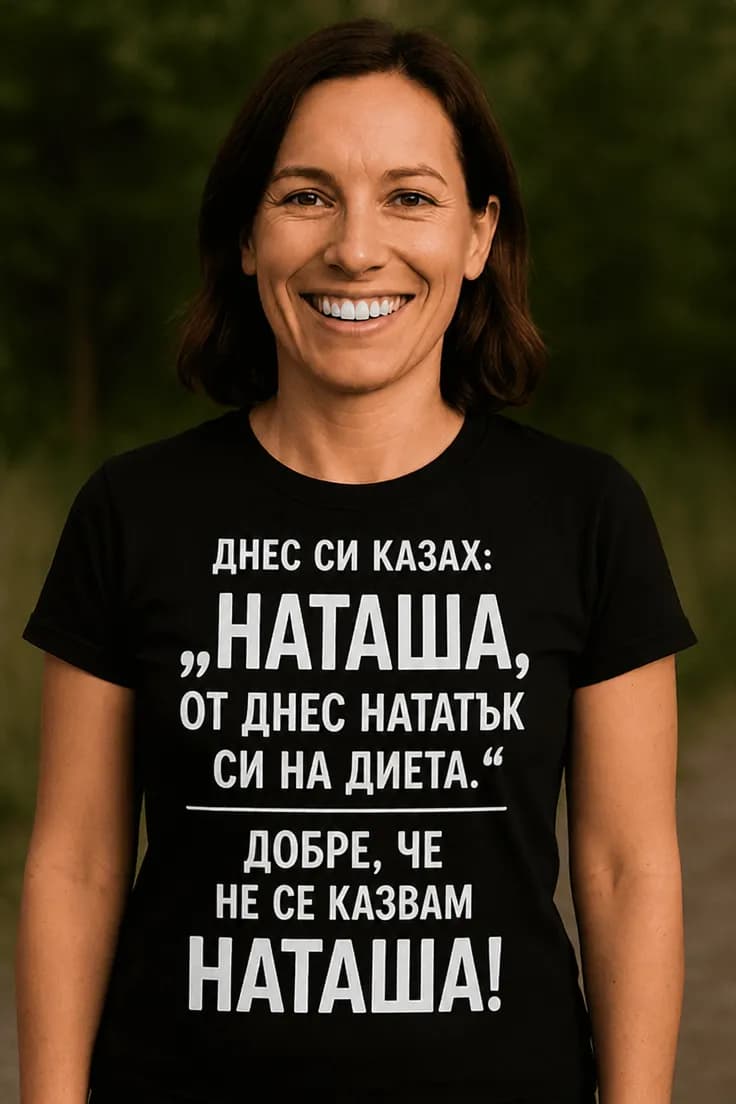 Смешна тениска диета с име – ДНЕС СИ КАЗАХ: