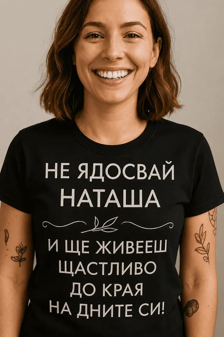Смешна тениска Не ме ядосвай с име - НЕ ЯДОСВАЙ