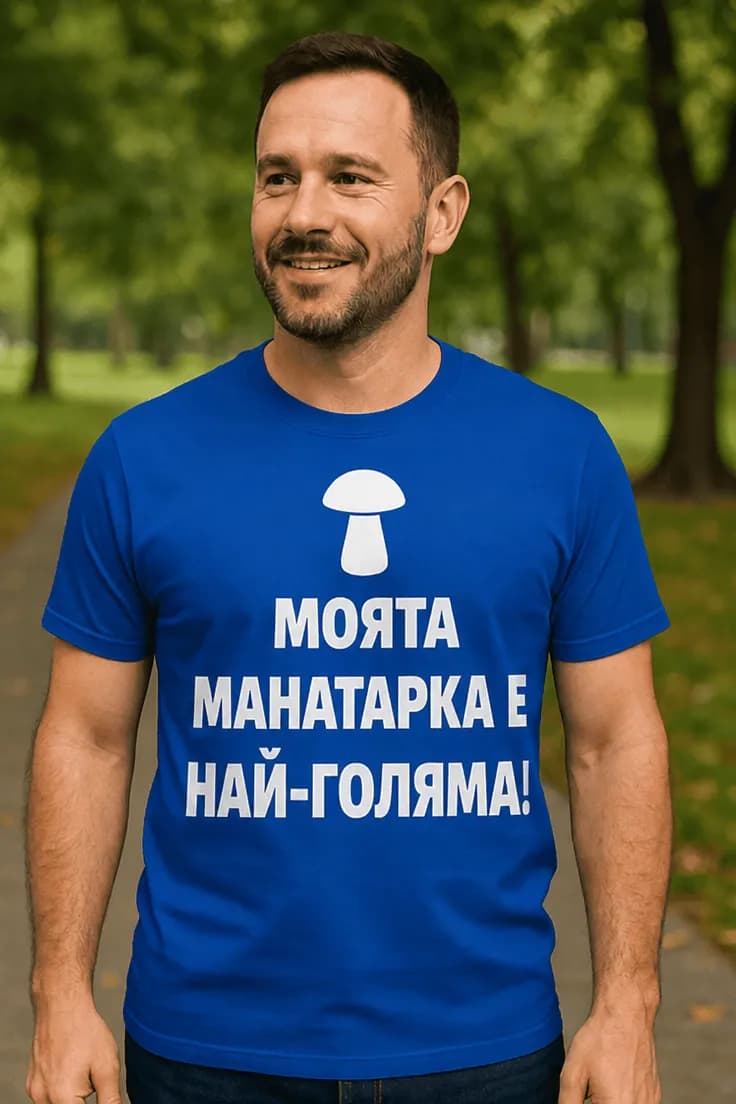 Смешна тениска моята манатарка – МОЯТА МАНАТАРКА Е