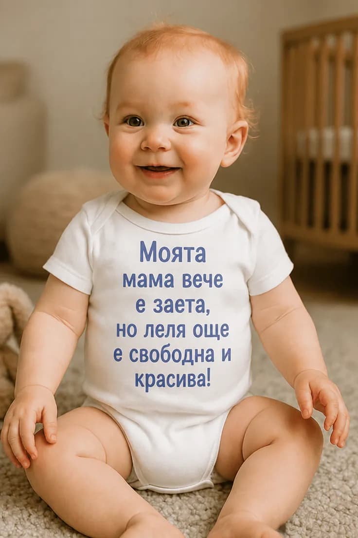 Бебешко боди леля е свободна и красива