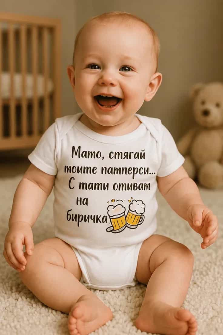 Бебешко боди мамо стягай памперсите – Мамо, стягай