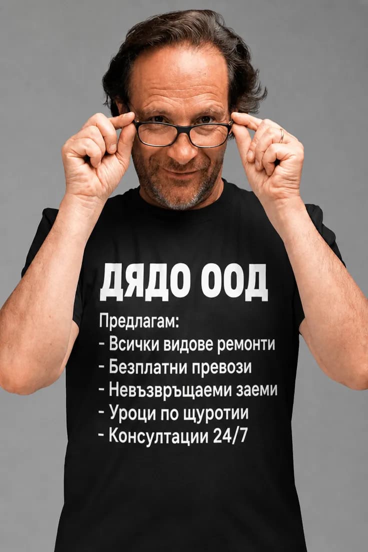 Смешна тениска дядо ООД - ДЯДО ООД