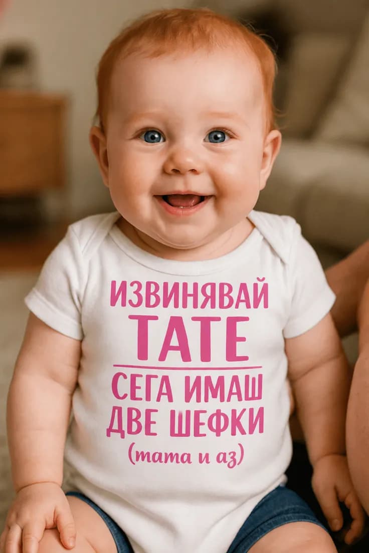Бебешко боди извини тате – ИЗВИНЯВАЙ ТАТЕ