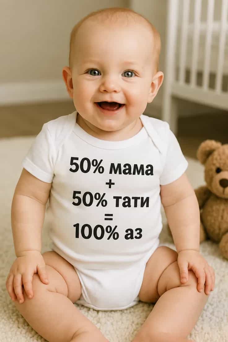 Бебешко боди сто процента аз – 100% аз