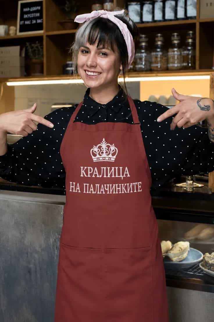 Престилка кралица на палачинките – КРАЛИЦА НА ПАЛАЧИНКИТЕ