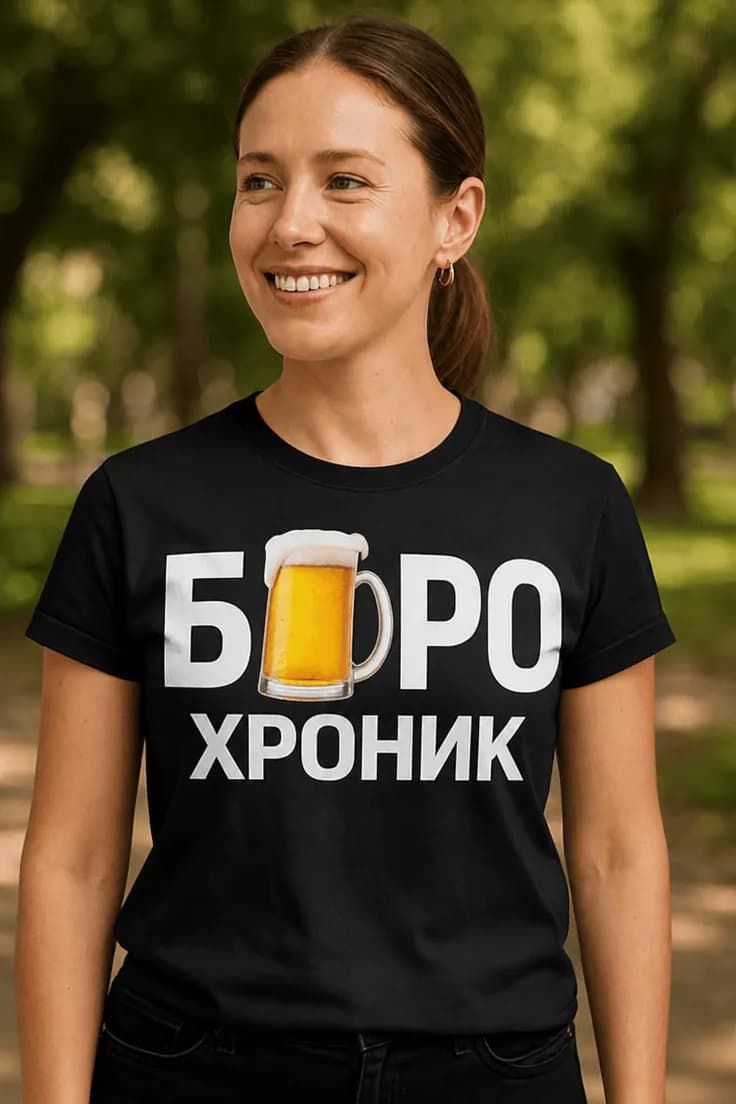 Смешна тениска бирохроник – БИРО ХРОНИК