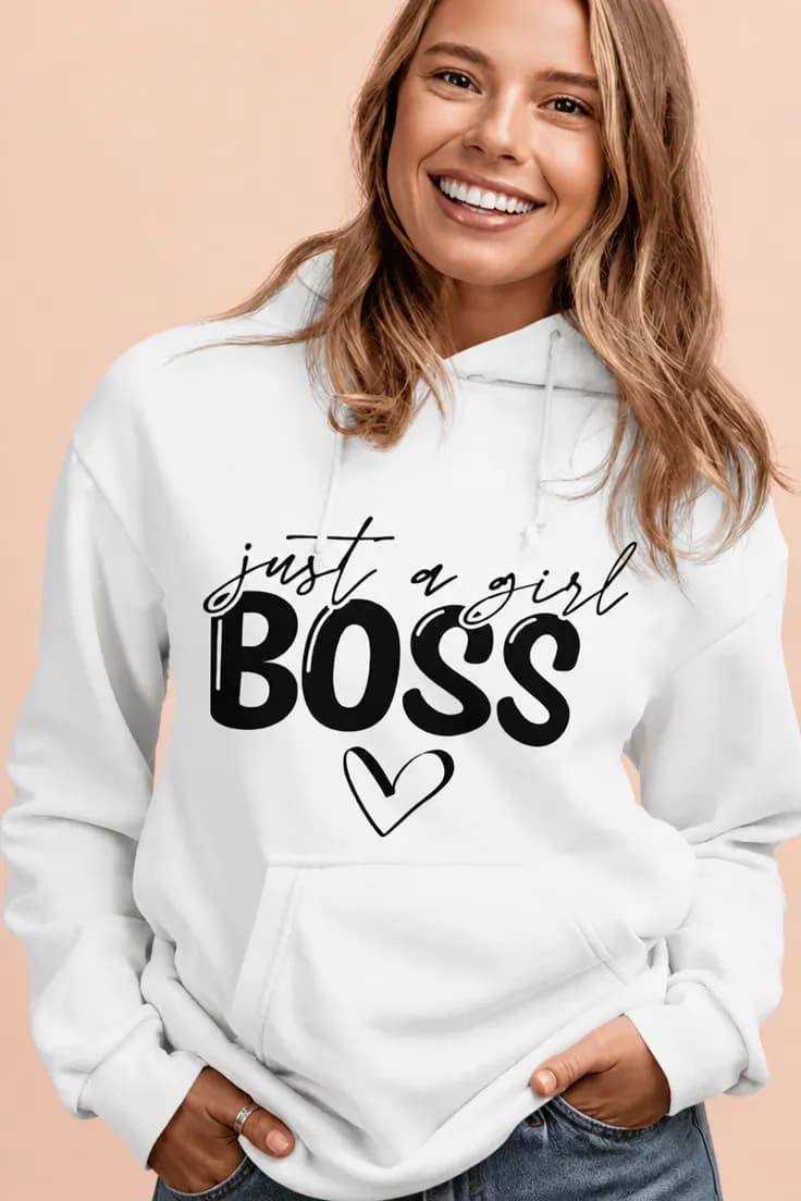 Пуловер момиче шеф – just a girl BOSS