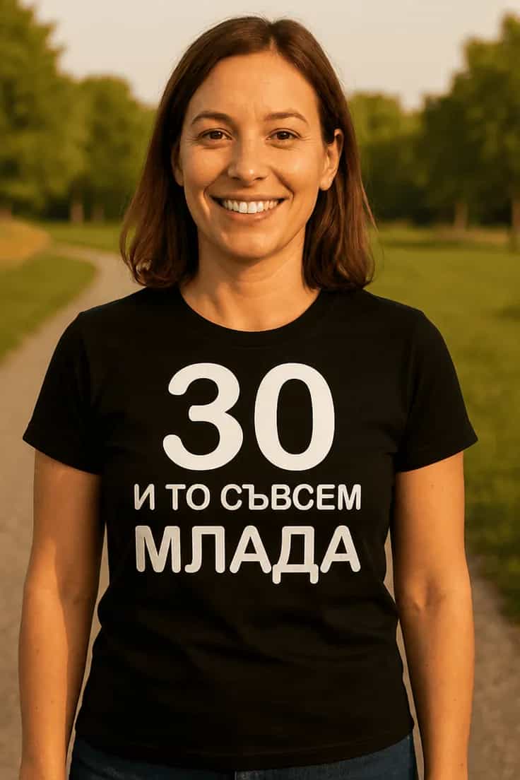 Смешна тениска за 30 рожден ден – 30 И ТО СЪВСЕМ