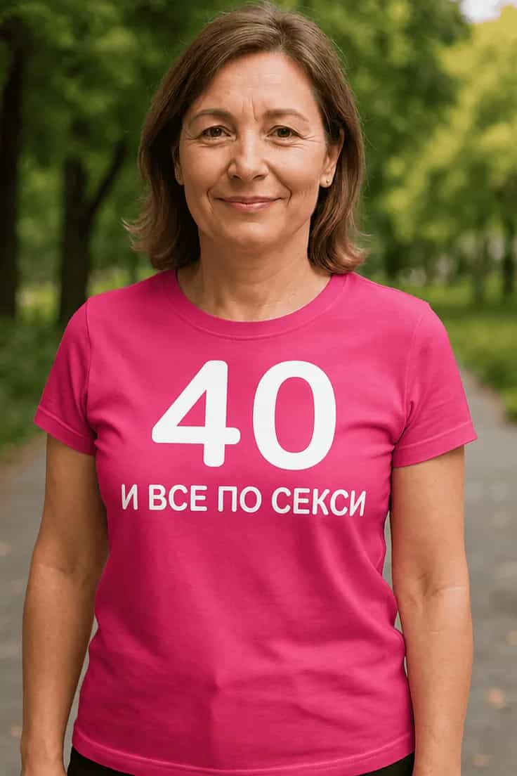 Смешна тениска 40 и все по секси | 40 И ВСЕ ПО СЕКСИ