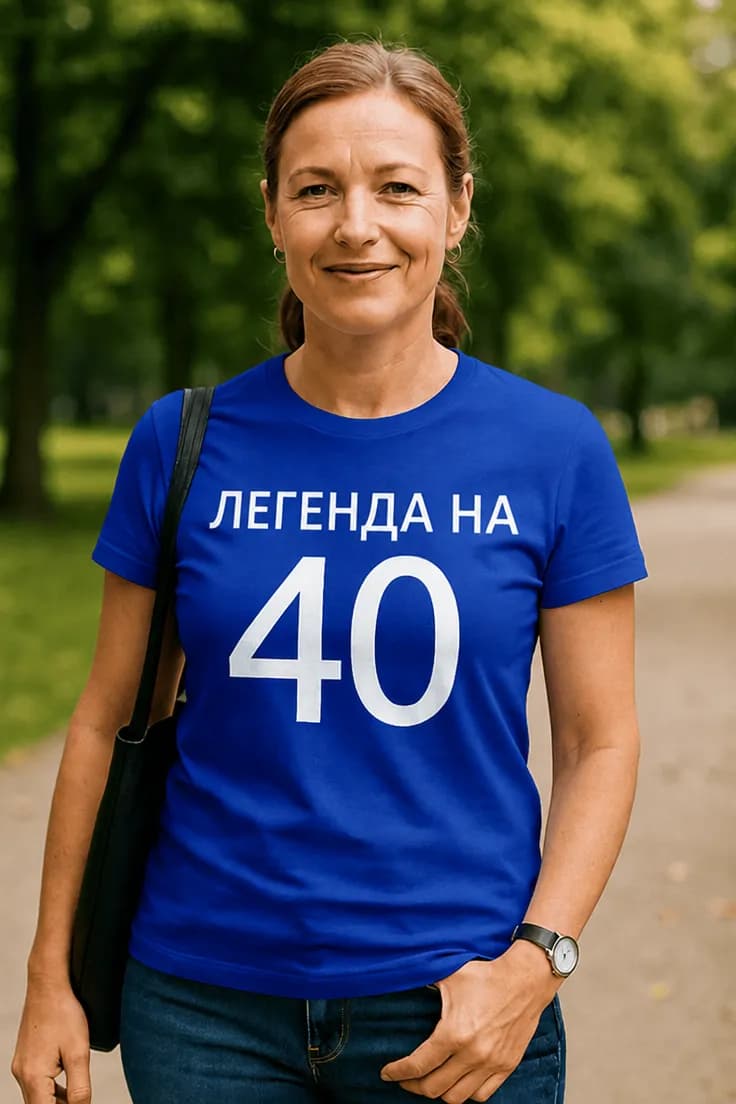 Смешна тениска легенда на 40 - ЛЕГЕНДА НА 40