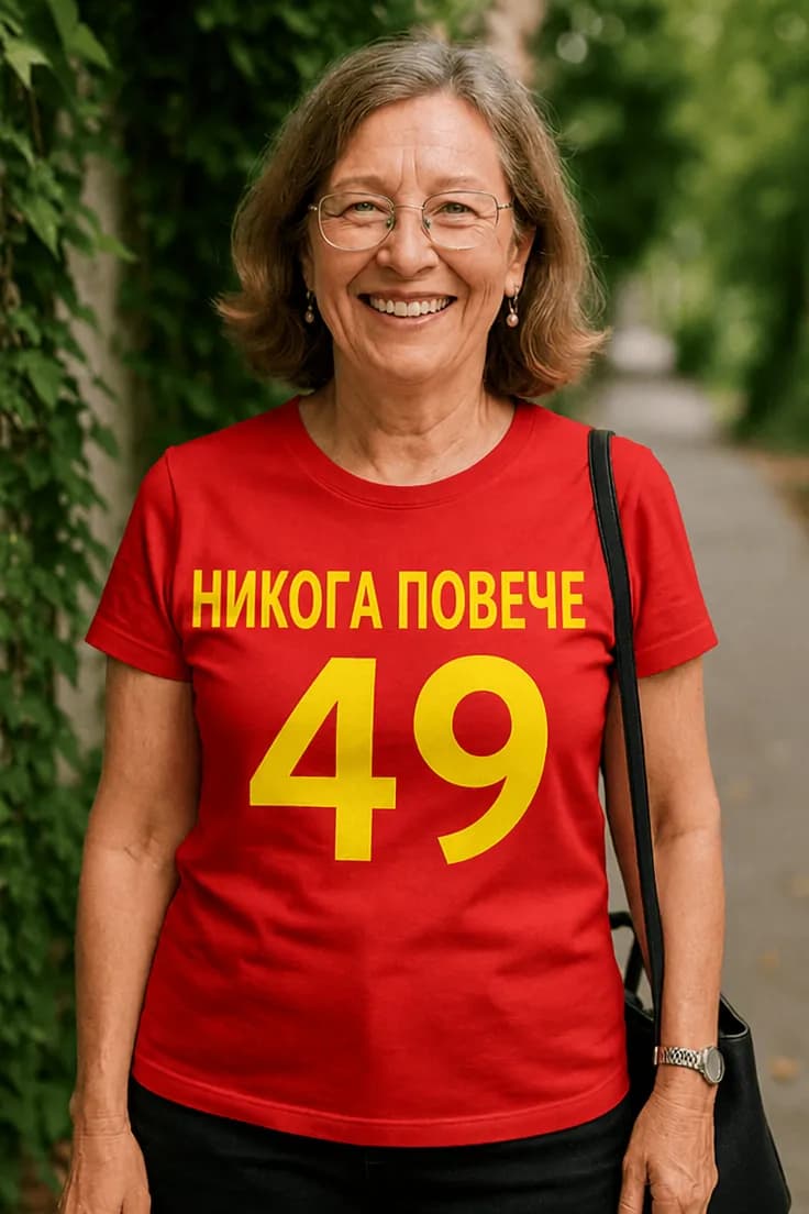 Смешна тениска никога повече 49 - НИКОГА ПОВЕЧЕ