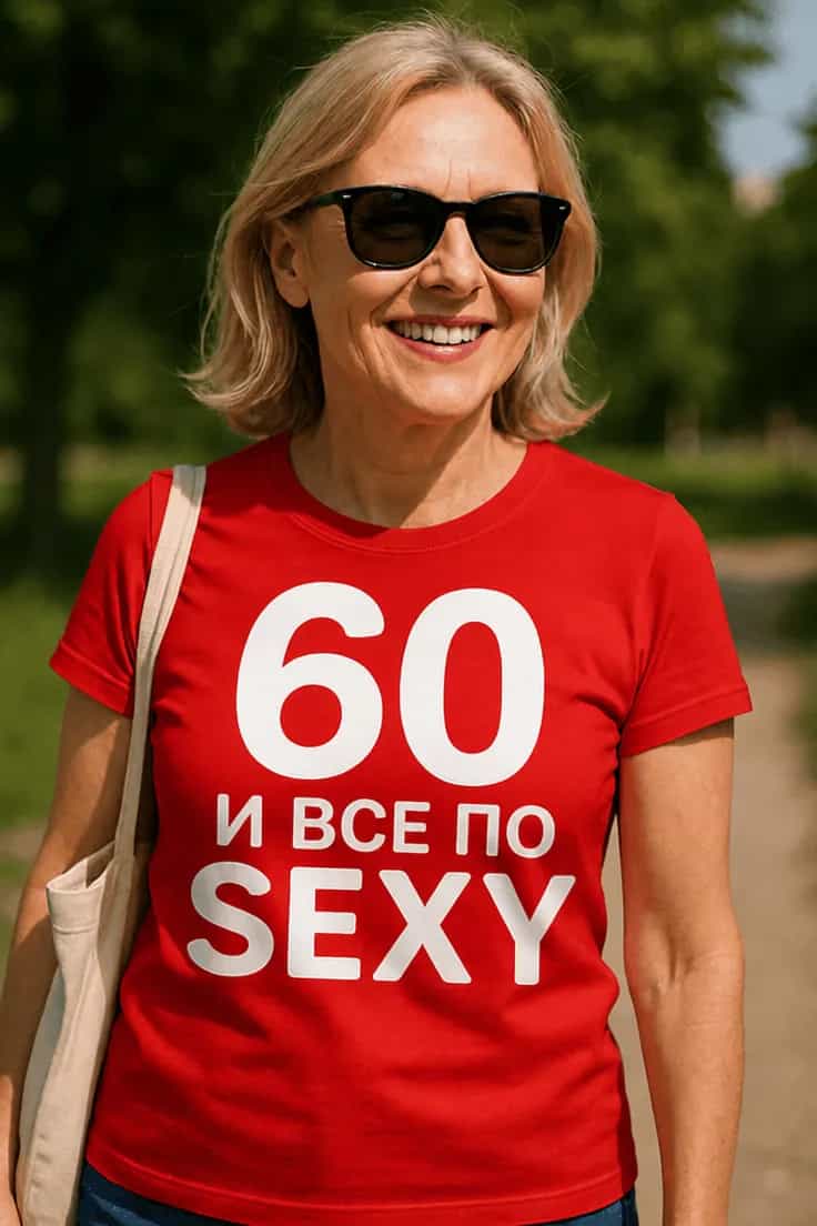 Смешна тениска 60 и все по секси | 60 И ВСЕ ПО SEXY
