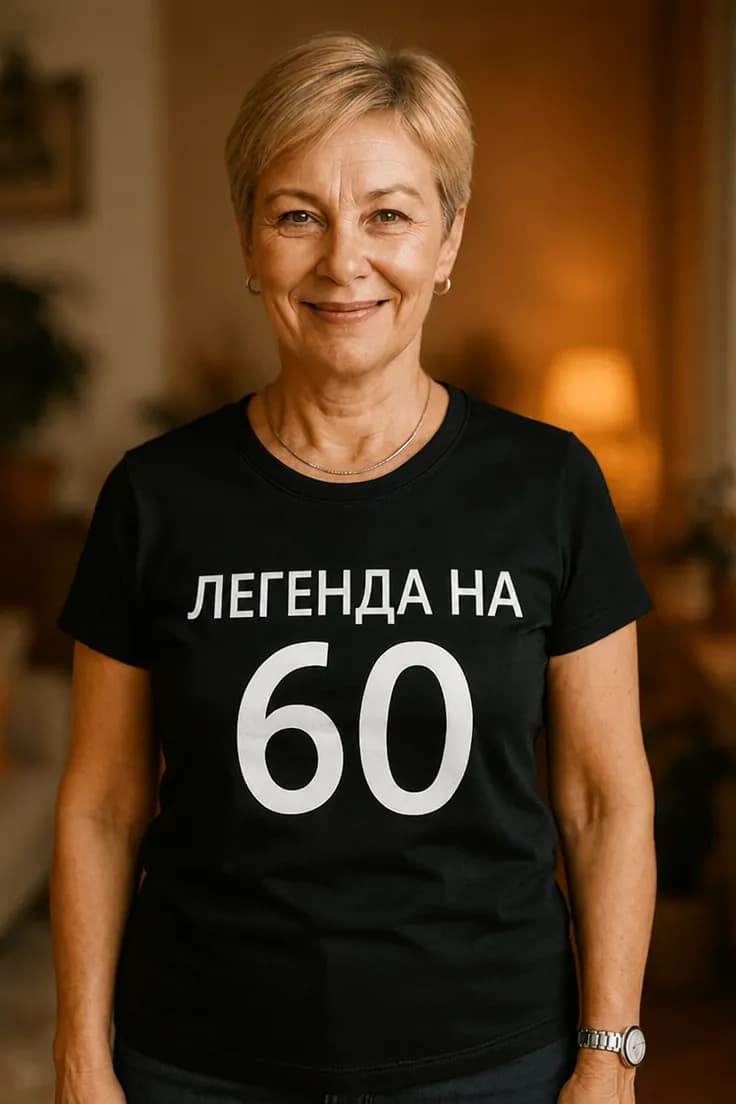 Смешна тениска легенда на 60 - ЛЕГЕНДА НА 60