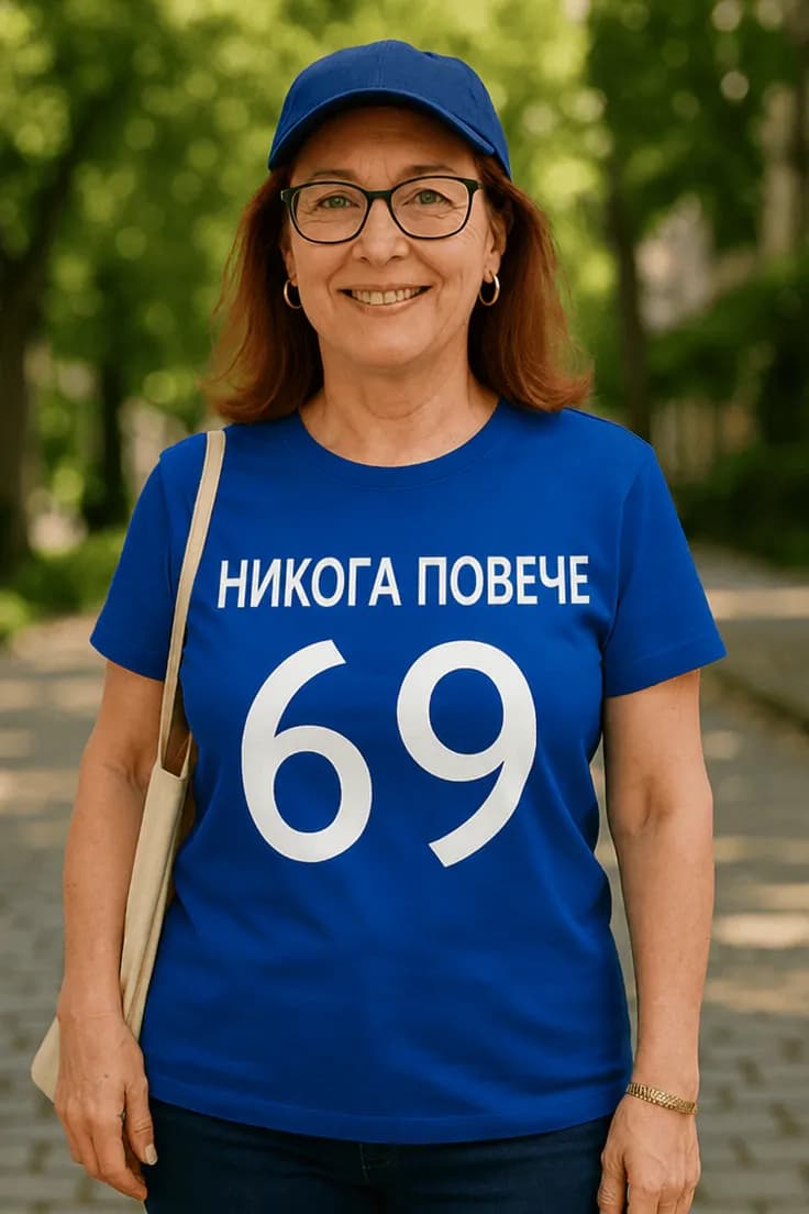 Смешна тениска Никога повече 69 – НИКОГА ПОВЕЧЕ