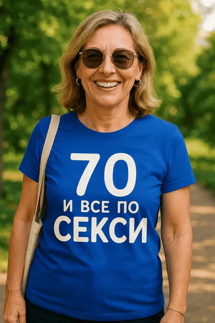 Смешна тениска 70 и все по секси | 70 И ВСЕ ПО СЕКСИ.
