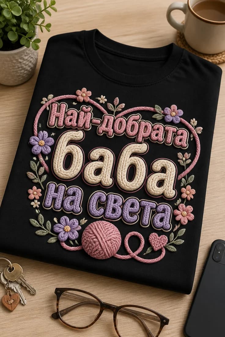 Дамска тениска за баба: Най-добрата баба на света