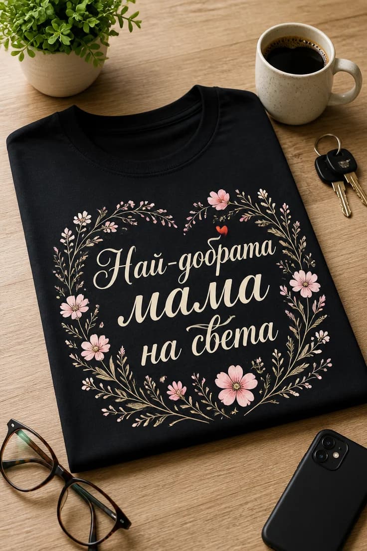 Дамска тениска за мама: Най-добрата мама на света
