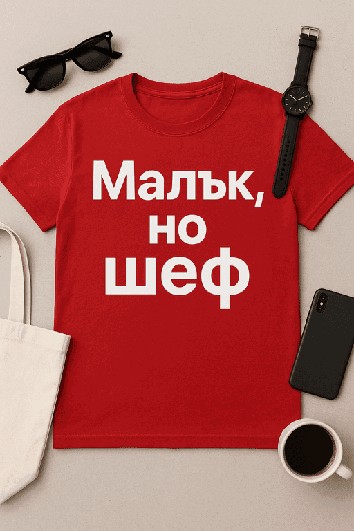 Малък, но шеф – Тениска с характер