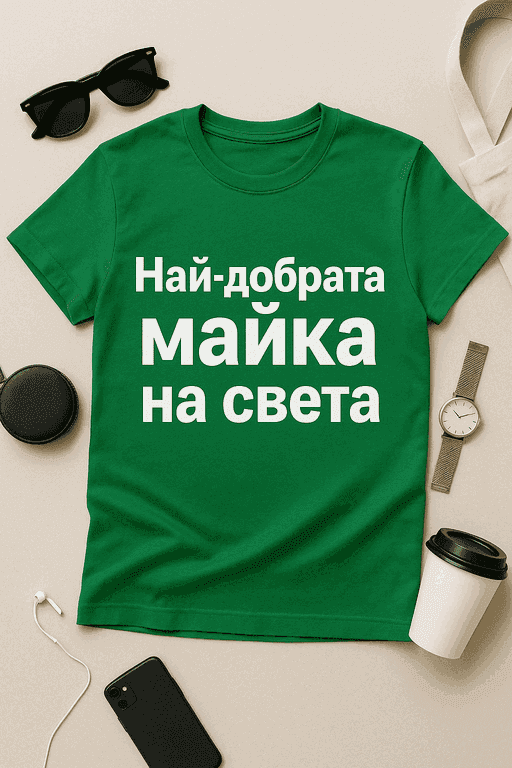 Тениска 'Най-добрата майка на света'