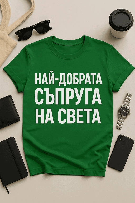 Тениска „Най-добрата съпруга на света“